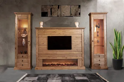 Productafbeelding van Wandmeubel, TV-meubel, houten stijl, woonkamer, meubels, kast, wandmeubels, kasten