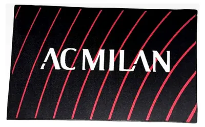 Produktbild von AC Milan Teppich mit Antirutsch, Rot/Schwarz, 70 x 110 cm