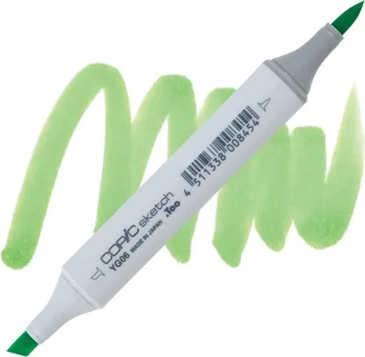 Obrázok produktu pre COPIC Sketch obojstranný štetec a dláto, YG06 Žltozelená