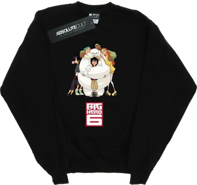Produktbild von Big Hero 6 - "Baymax Hug" Sweatshirt für Damen BI1898 (M) (Schwarz)