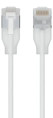 Zdjęcie produktu dla Ubiquiti UACC-Cable-Patch-EL-C6A-0.15M-W, 0,15 m, Cat6a, RJ-45, RJ-45, Półprzezroczysty, Biały