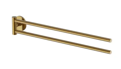 Produktbild von Lenz JUNA Handtuchhalter Gold- kleben oder bohren - 2 verstellbare Arme - 4105341