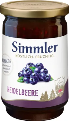 Produktbild von Simmler Heidelbeer-Konfitüre Extra 450g
