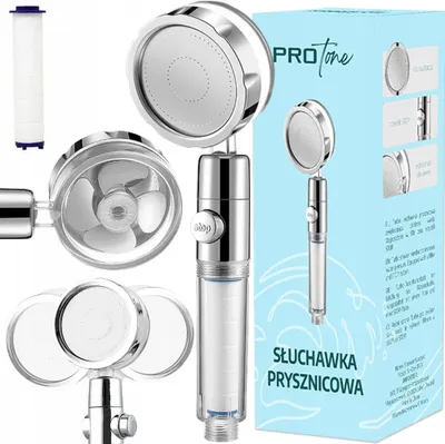 Zdjęcie produktu dla Turbo Słuchawka Prysznicowa Show-Trb Silver