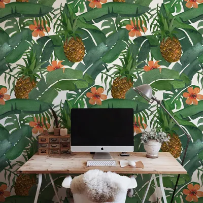 Produktbild von Coloray Fototapete 250x104 cm Latextapete Magicstick - Ananas Ananas