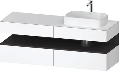 Produktbild von DURAVIT QA4778080180010 QTG KWTU WH Ek. 1600x550x600 Wß Mt. H