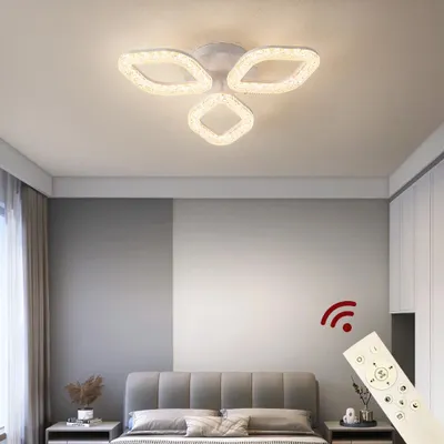 Zdjęcie produktu dla Lampa sufitowa LED XL-3 52cm lampa sufitowa lampa lampa z pilotem kolor światła/jasność regulowana ściemnialna A+ lampa sufitowa LED do salonu lampa sufitowa LED