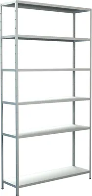 Obrázok produktu pre Kovový regál Schulte 4537-W 2300x1200x350 mm, 6 políc, nosnosť 510 kg, biely
