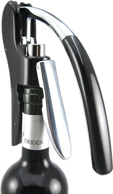 Productafbeelding van Best Utensils Professionele flesopener - Zinklegering - Hendel - Kurkentrekker - Foliesnijder - Kelnermes - Inktvis - Haas - Zwart