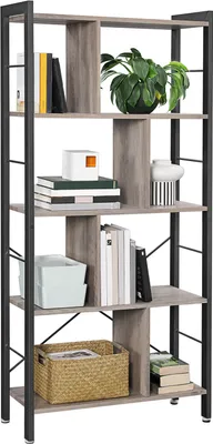 Produktbild von VASAGLE Bücherregale 4 Ebenen einfacher Aufbau Metallrahmen stabil