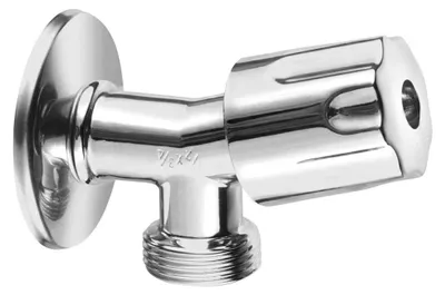 Obrázok produktu pre Ventil práčky so spätnou klapkou, 1/2 "x3/4", chróm