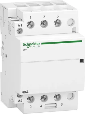 Immagine prodotto di Schneider Electric Contattore di installazione iCT 40A 3S 220/240V 50Hz A9C20843
