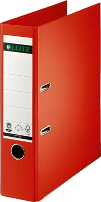 Produktbild von LEITZ Vollpapier-Ordner 180 Grad DIN A4 80 mm hellrot (80100720)