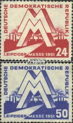 Produktbild von Briefmarken DDR 1951 Mi 282-283 (kompl.Ausg.) gestempelt Leipziger Frühjahrsmesse