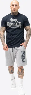 Produktbild von Herren T-Shirt & Shorts Set normale Passform MAIR Dark Navy/Marl Grey XL Lonsdale