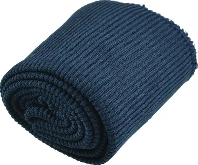 Strickbündchen Set, elastisch, Bündchen, Ärmelbund, stahlblau