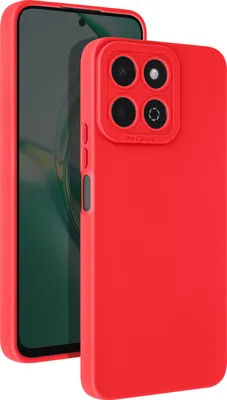 Produktbild von Avizar, SoftGlow Silikonhülle für Honor 200 Smart, geschützte Kamera, Rot