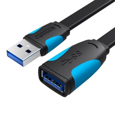 Produktbild von Vention VAS-A14-B100, 2 m, USB A, USB A, USB 2.0, Schwarz