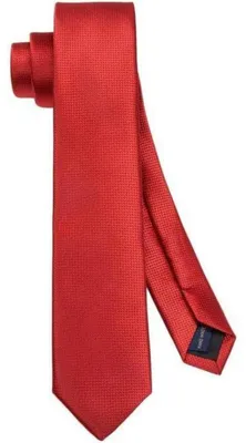 Productafbeelding van Heren stropdas, smal, zijde, klassiek, rood, 6 cm