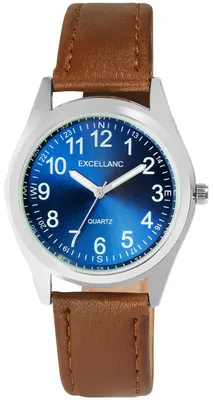 Produktbild von Excellanc Herren-Uhr mit Kunstlederions-Armband