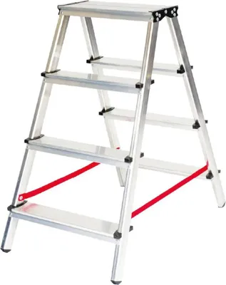 Zdjęcie produktu dla Drabina aluminiowa dwustronna 2x4 150kg 89cm