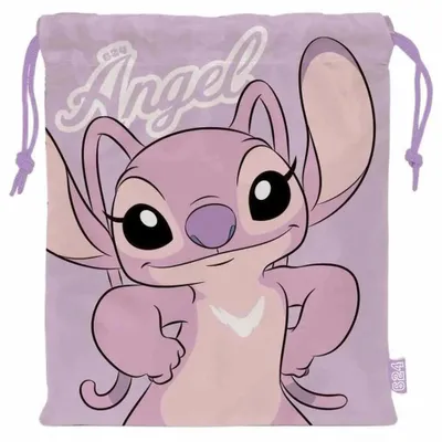 Obrázek produktu pro Arditex Disney Angel, sportovní taška, 26,5 x 21,5 cm, fialová. Dětská, fialová, univerzální velikost