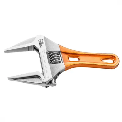 Obrázek produktu pro NEO TOOLS Krátký nastavitelný klíč 185 mm, rozsah 0-53 mm