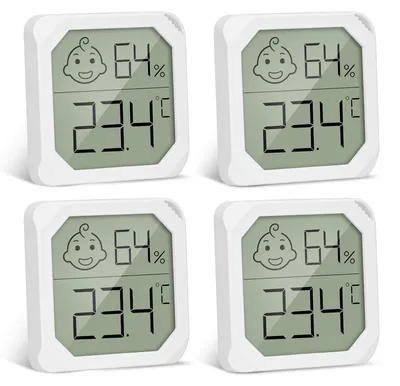 Productafbeelding van Hygrometer luchtvochtigheidsmeter thermometer digitaal - Meettemperatuurbereik -20 °C tot +60 °C