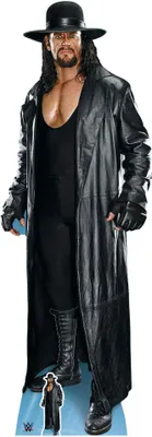 A cardboard cutout of the wrestler Undertaker.