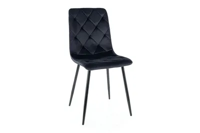 Image de Chaise de salle à manger rembourrée KINKA – noir