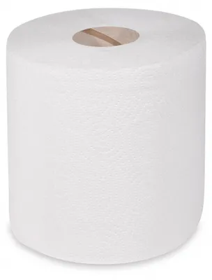 Produktbild von 6x Putztuchrolle perforiert 100% Zellstoff 2-lagig Ø 17 x 19cm x 100m weiß