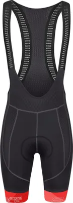 Produktbild von Force Stripe Shorts – Herren elastisch Latzhose mit Sitzpolster schwarz-rot größe M 9002813-M