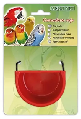 Image de Arquivet 8435117891746, distributeur de nourriture, rouge, dimensions : 7,5 x 5,5 x 4 cm