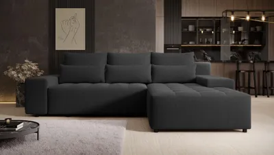 Obrázek produktu pro Elegantní sedací souprava EDITA - černá