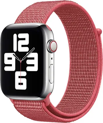 Produktbild von Armband für Apple Watch Series 8 7 6 5 4 3 2 1 SE - Nylon Band Ersatzarmband Sport Loop - Pink - 38mm 40mm 41mm