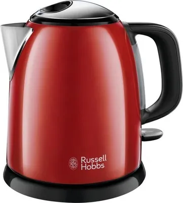 Image de Bouilloire Compacte Russell Hobbs 24992-70, 1L, Filtre Anti-Calcaire Amovible, Rouge