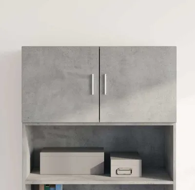 Produktbild von vidaXL Wandschrank Betongrau 80x42,5x40 cm Holzwerkstoff