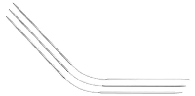 Produktbild von 3 flexible, doppelspitzige Stricknadeln, 23 cm (9 Zoll), Edelstahlnadeln für Bastelprojekte und DIY-Strickarbeiten.