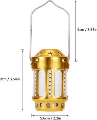 Image de Lanterne à bougie portable, pêche de nuit, lampe de camping extérieure suspendue en alliage d'aluminium