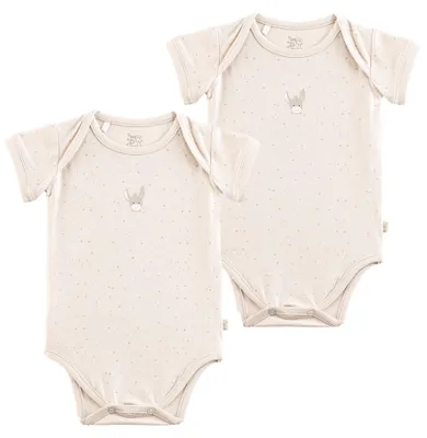 Produktbild von Sterntaler Baby Body Doppelpack Motiv Pünktchen – Unisex – Kurzarm Bodys – Jerse