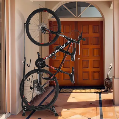 Produktbild von Fiqops stojan na bicykel Výstavný stojan Stojan na bicykel na stenu Stojan na bicykle všetkých veľkostí pre pneumatiky do 27,5"