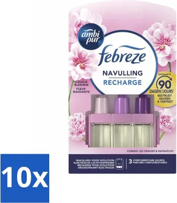 Productafbeelding van Ambi Pur - 3Volution - Navulverpakking - Geur van bloemen - 20 ml - Voordeelverpakking - 10 stuks