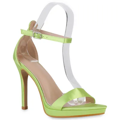 Produktbild von VAN HILL Damen High Heels Stiletto Elegant Schuhe 840414, Farbe: Hellgrün, Größe: 38
