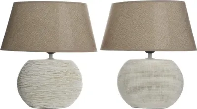Produktbild von Tischlampe Keramik Leinenschirm Stückpreis H 40 cm