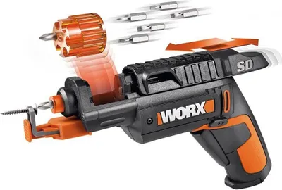 Obrázok produktu pre Akumulátorový skrutkovač WORX WX255 4V Li-Ion akumulátor vrátane 5 bitov a predvŕtačky Nabíjačka