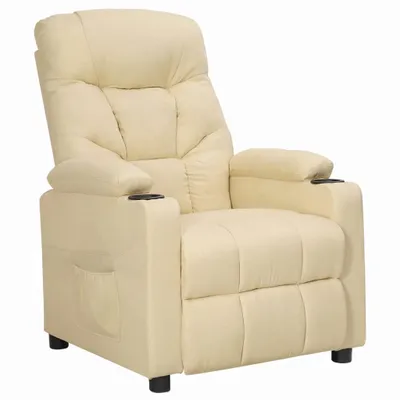 Immagine prodotto di Maison Exclusive - Poltrona relax in tessuto color crema