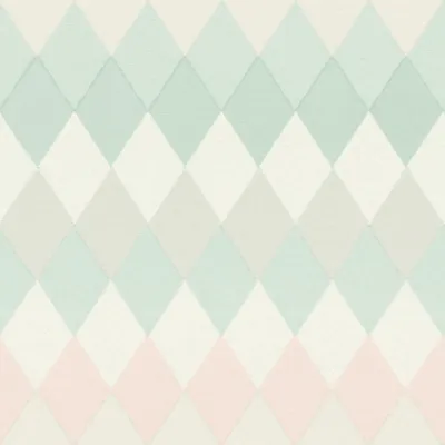 Produktbild von ESTAhome Tapete Karomuster in Leinen-Optik Pastell Mintgrün, Puderrosa und Hellgrau - 148679 - 53 cm x 10,05 m