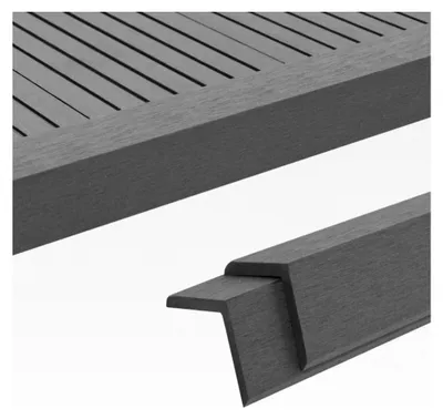 Produktbild von Abschlussleisten für Terrassen 5 STK. WPC Terrassen-Winkelprofile L-Leiste 170 x 4,5 x 4,5 cm Umweltfreundlich Farbauswahl