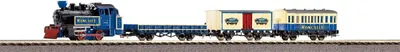 Produktbild von PIKO Start-Set mit Bettung Güterzug mit Klemmbaustein-Wagen R/C 57143
