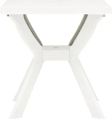 Produktbild von vidaXL Bistrotisch Weiß 70x70x72 cm Kunststoff